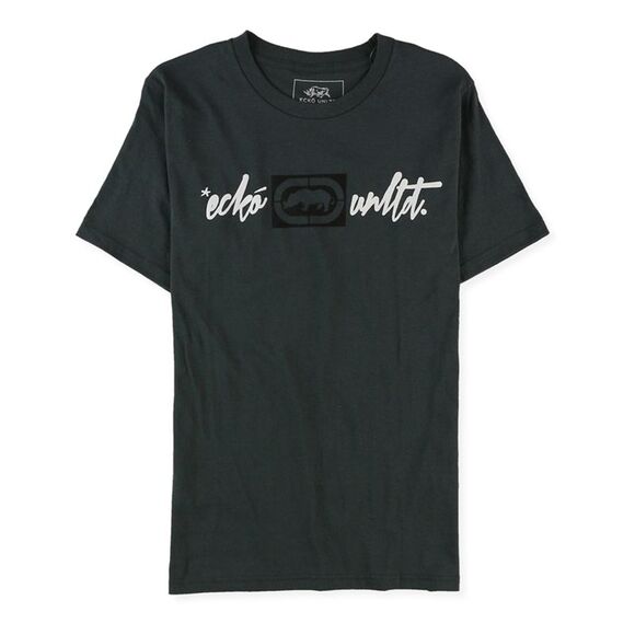 Ecko Unltd. Mens Slim Fit Script Graphic T-Shirt, gray, M - Picture 1 of 1